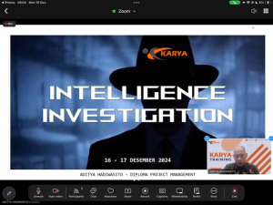 TRAINING INTELIJEN DAN INVESTIGASI