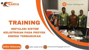TRAINING INSTALASI SISTEM KELISTRIKAN PADA PROYEK ENERGI TERBARUKAN