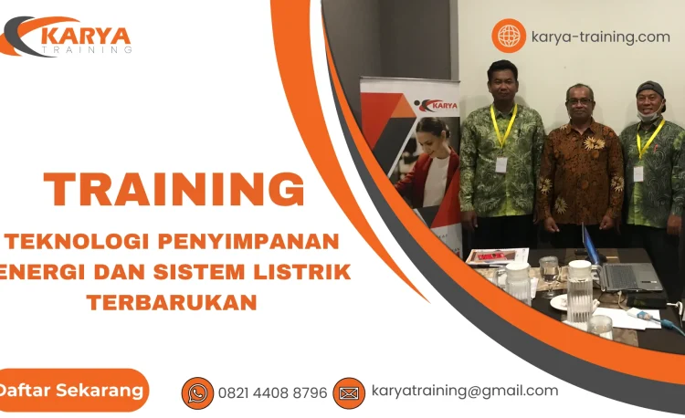TRAINING TEKNOLOGI PENYIMPANAN ENERGI DAN SISTEM LISTRIK TERBARUKAN