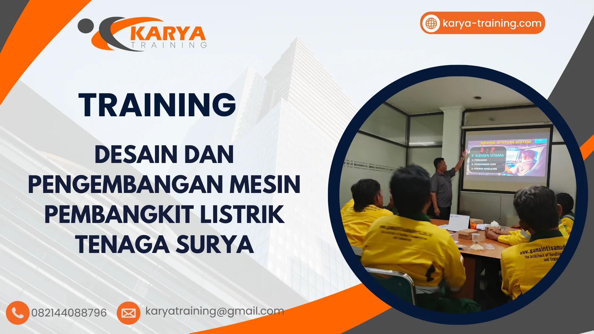 TRAINING DESAIN DAN PENGEMBANGAN MESIN PEMBANGKIT LISTRIK TENAGA SURYA