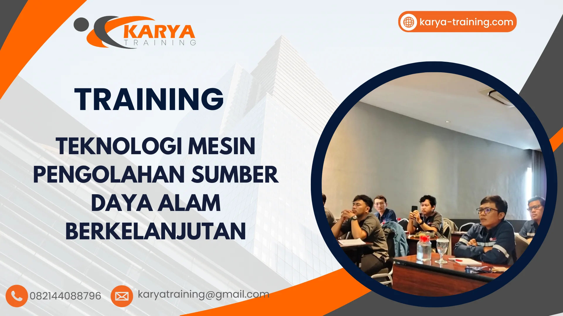 TRAINING TEKNOLOGI MESIN PENGOLAHAN SUMBER DAYA ALAM BERKELANJUTAN