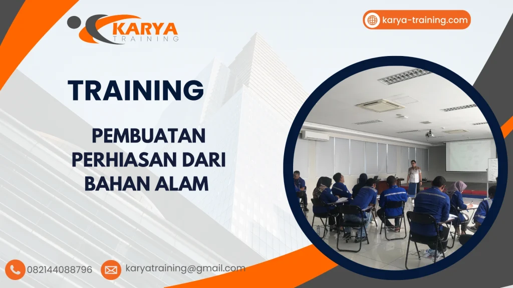 TRAINING PEMBUATAN PERHIASAN DARI BAHAN ALAM